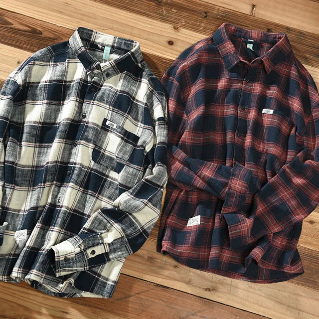 Elegante camisa de cuadros