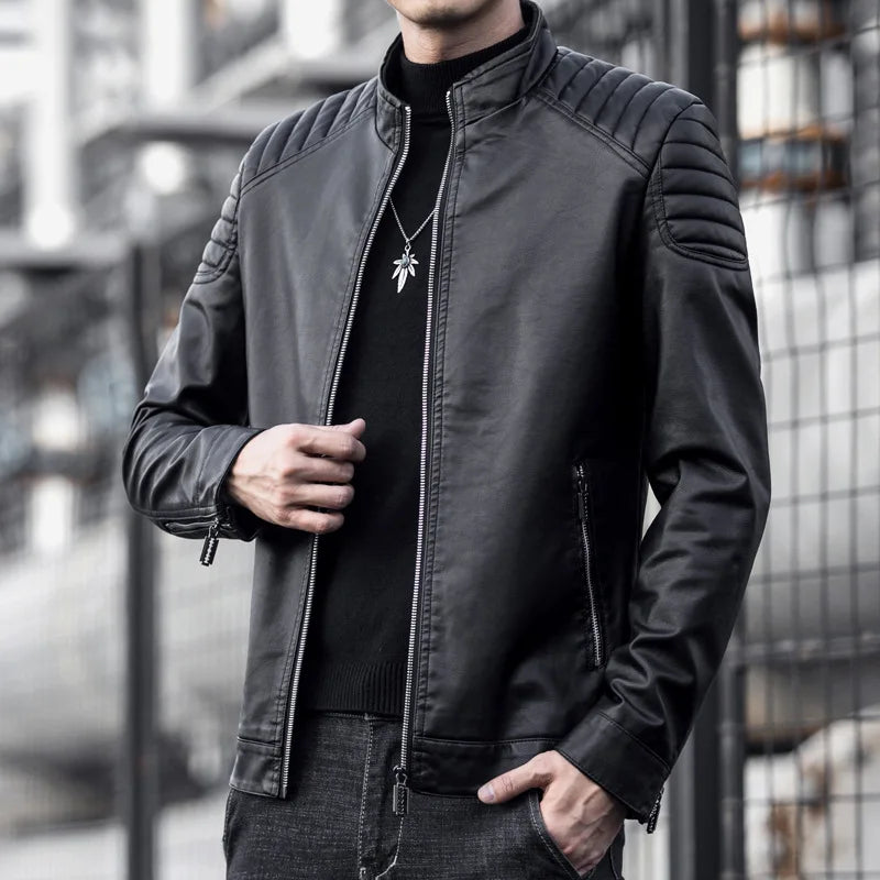 Chaqueta de cuero Premium