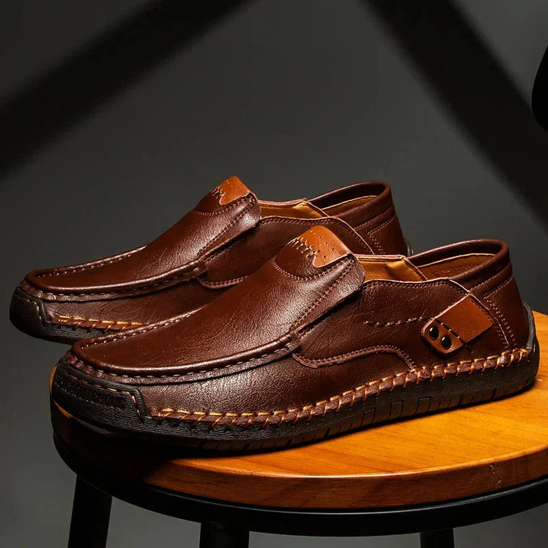 Mocasines de cuero para hombre