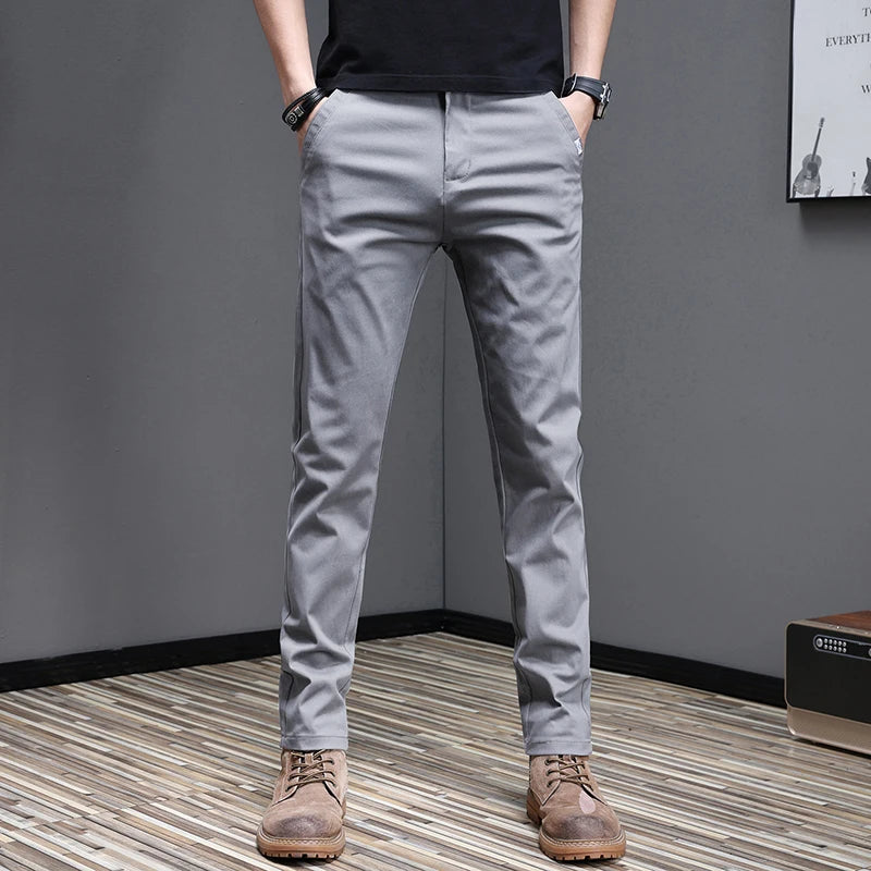 Pantalones informales de algodón