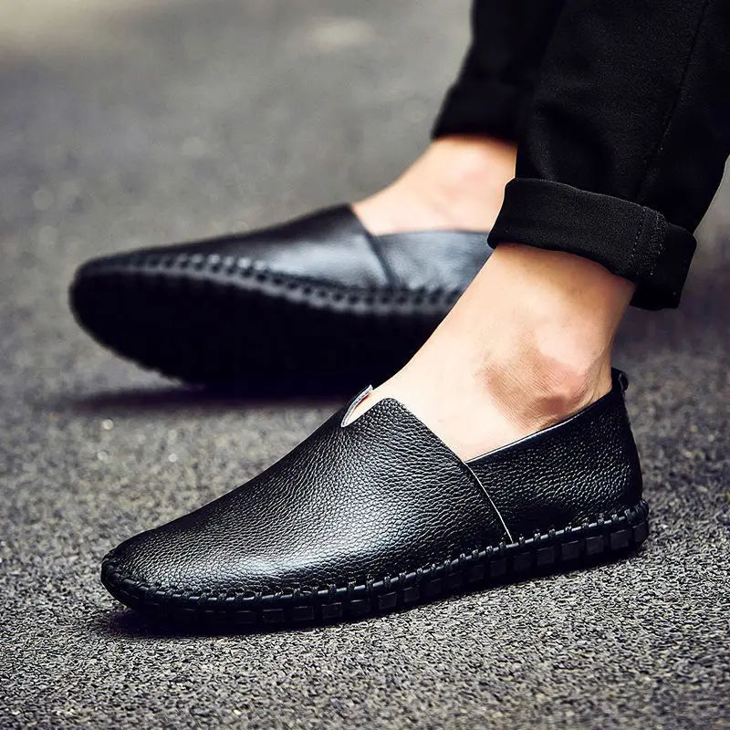 Mocasines de piel transpirable