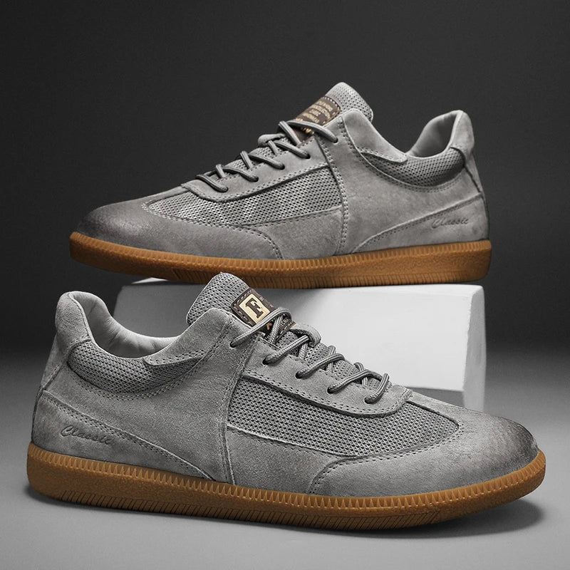 Zapatillas casual de piel