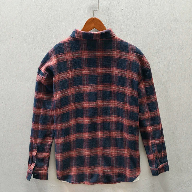 Elegante camisa de cuadros