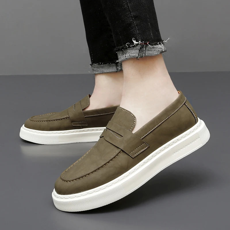 Zapatos de piel Chic Slip-on