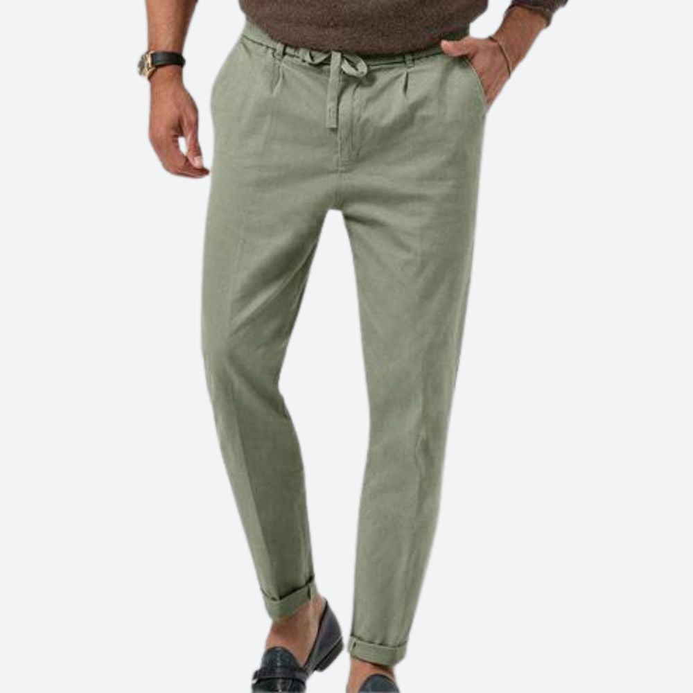 Pantalones casuales de lino