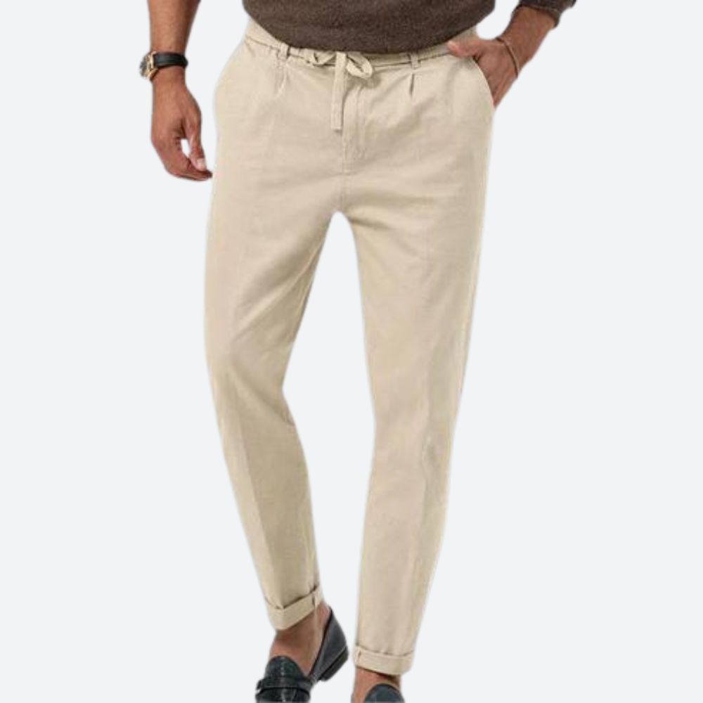 Pantalones casuales de lino