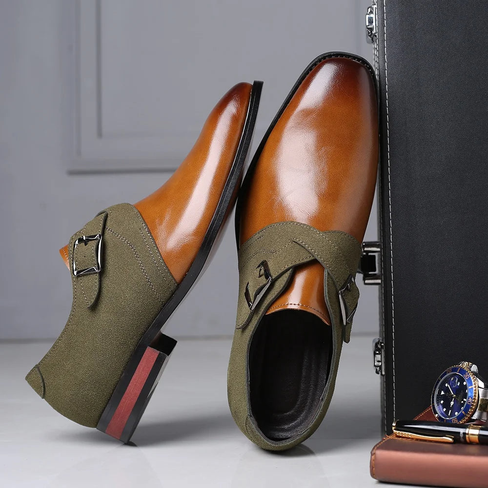 Zapatos de negocios de gamuza