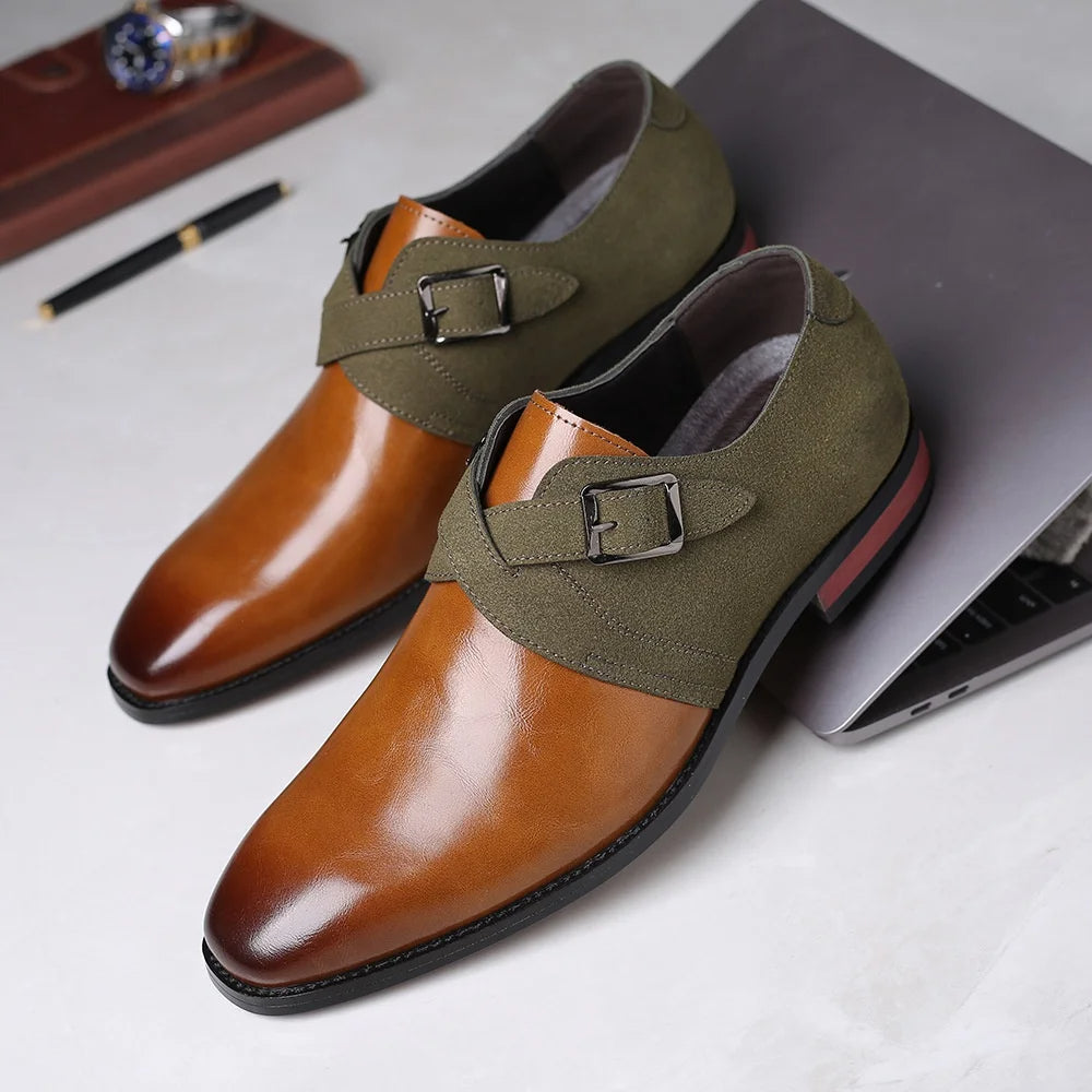 Zapatos de negocios de gamuza