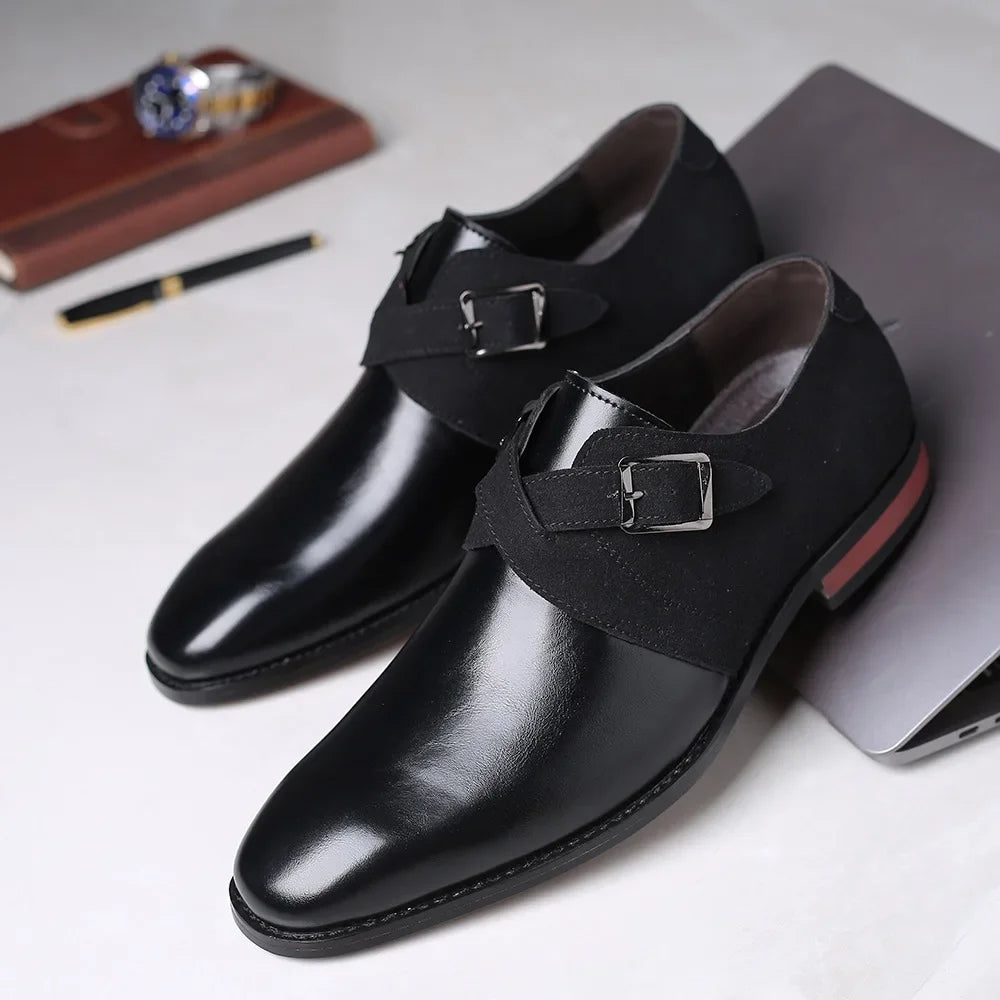 Zapatos de negocios de gamuza
