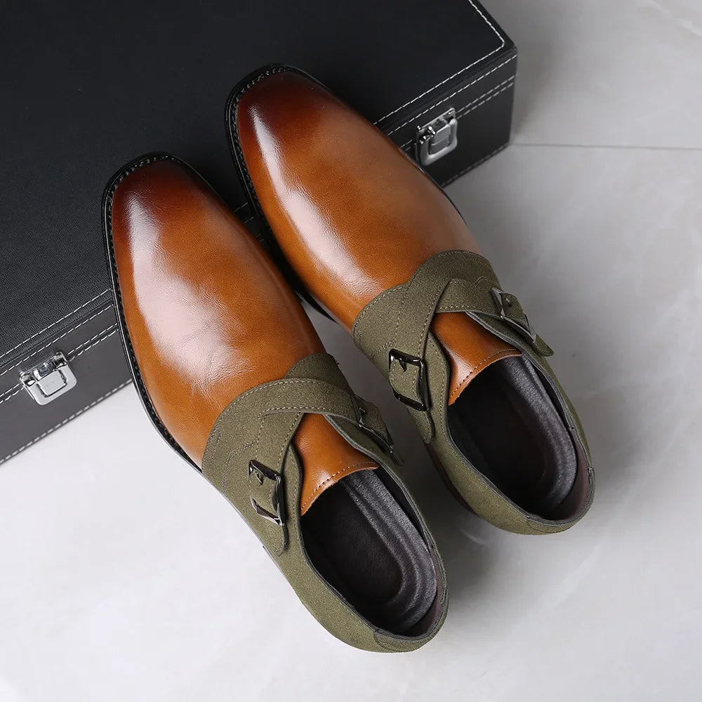 Zapatos de negocios de gamuza