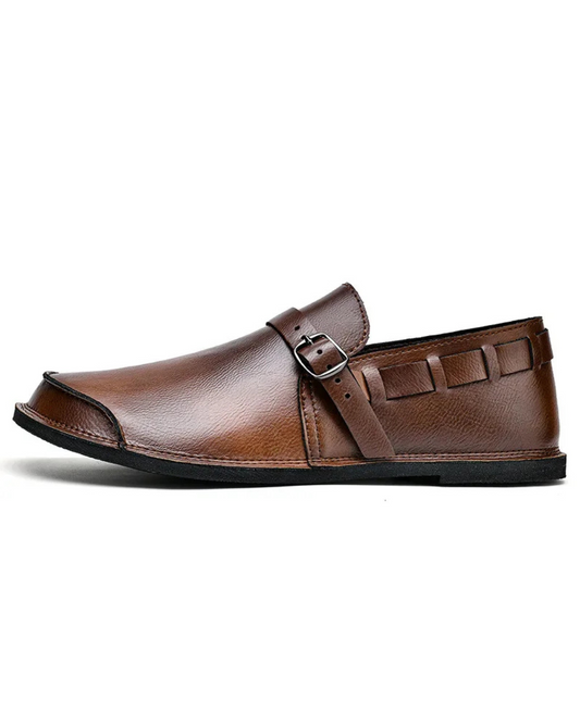 Mocasines de piel con hebilla