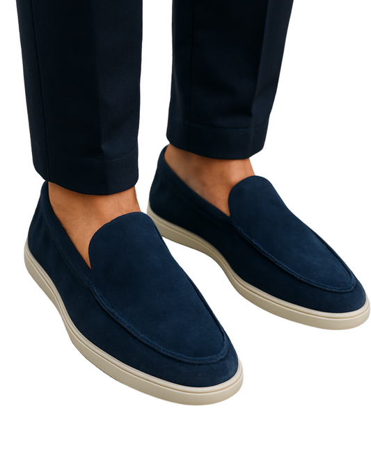 Elegantes mocasines de ante