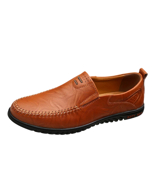 Elegantes mocasines de piel