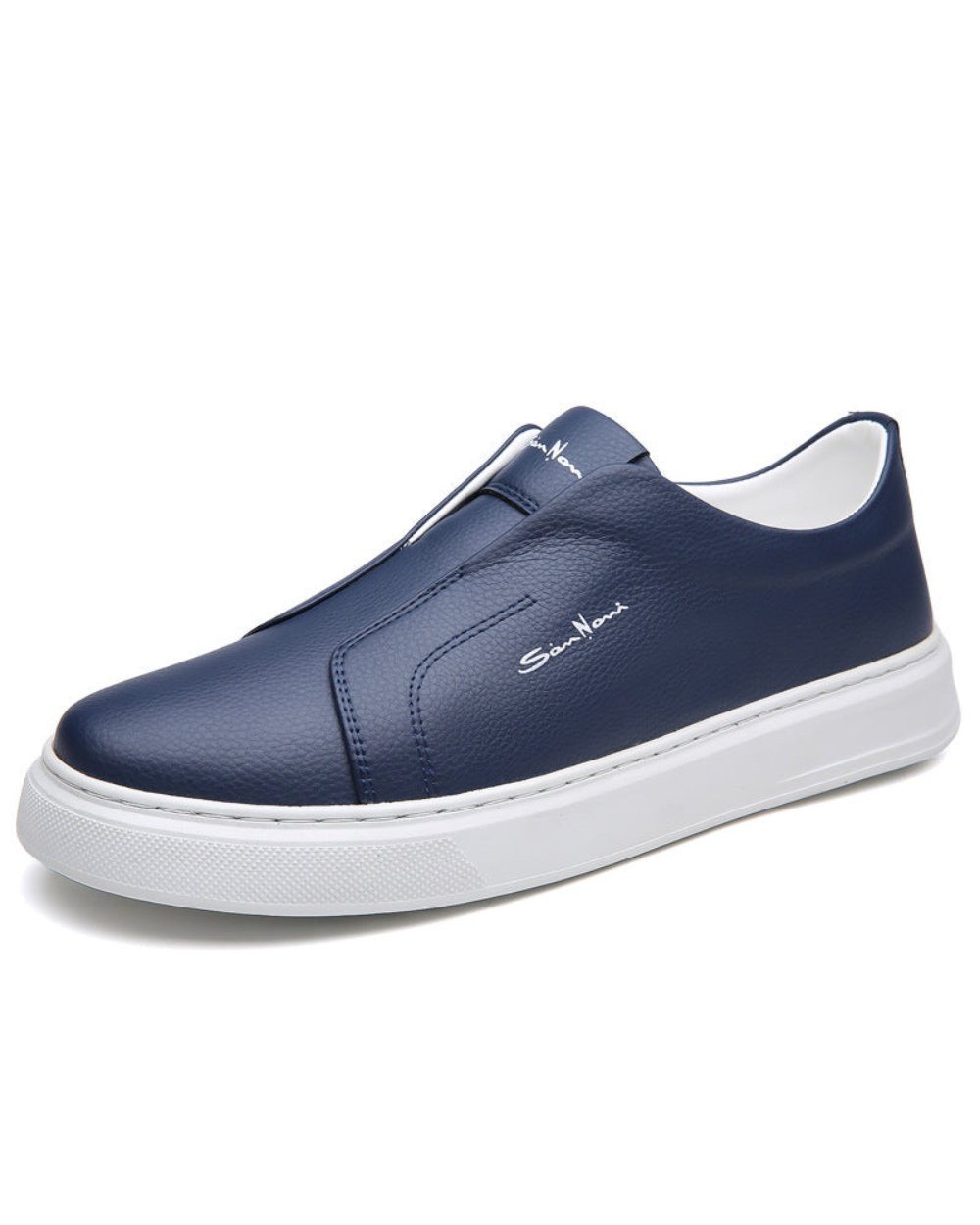 Zapatillas de piel