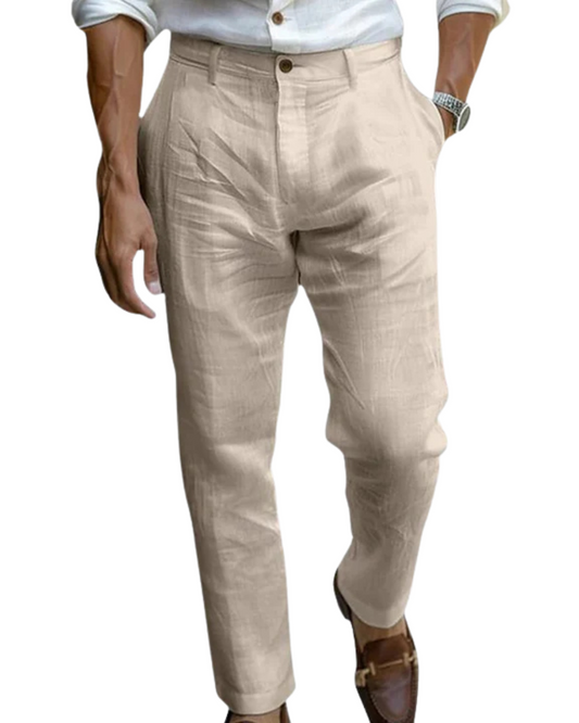 Saint - Tropez Chic Pantalones de lino