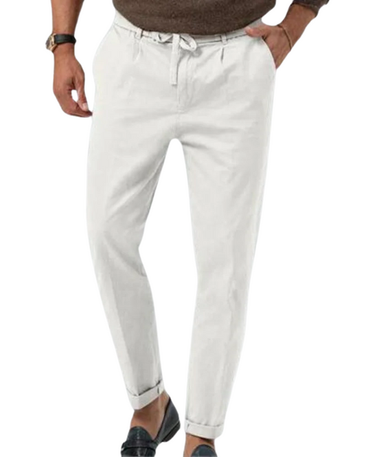 Pantalones casuales de lino