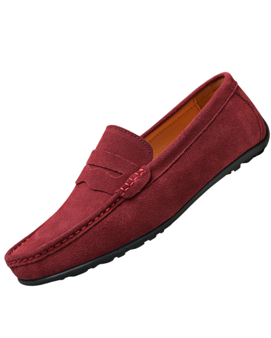 Mocasines retro de ante para hombre