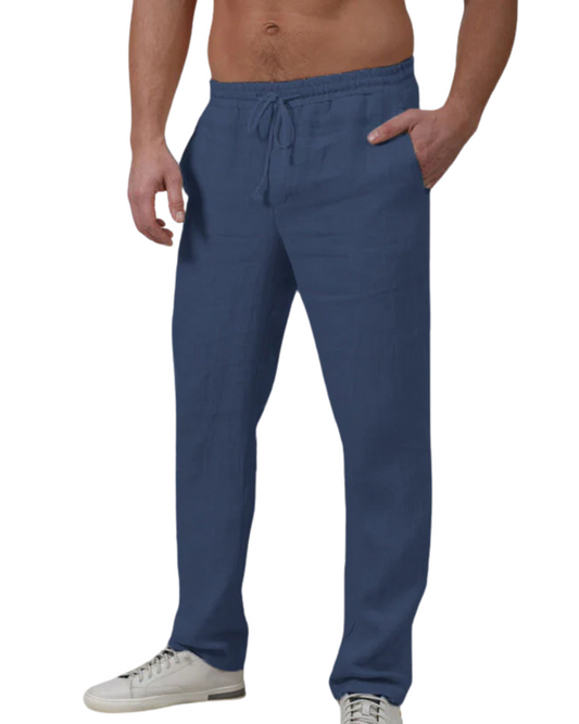 Elegantes pantalones de lino
