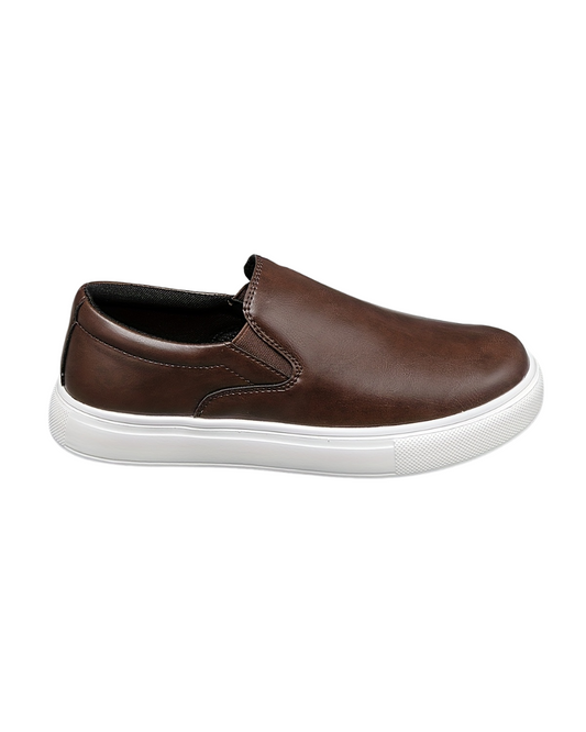 Zapatos casuales de cuero sin cordones