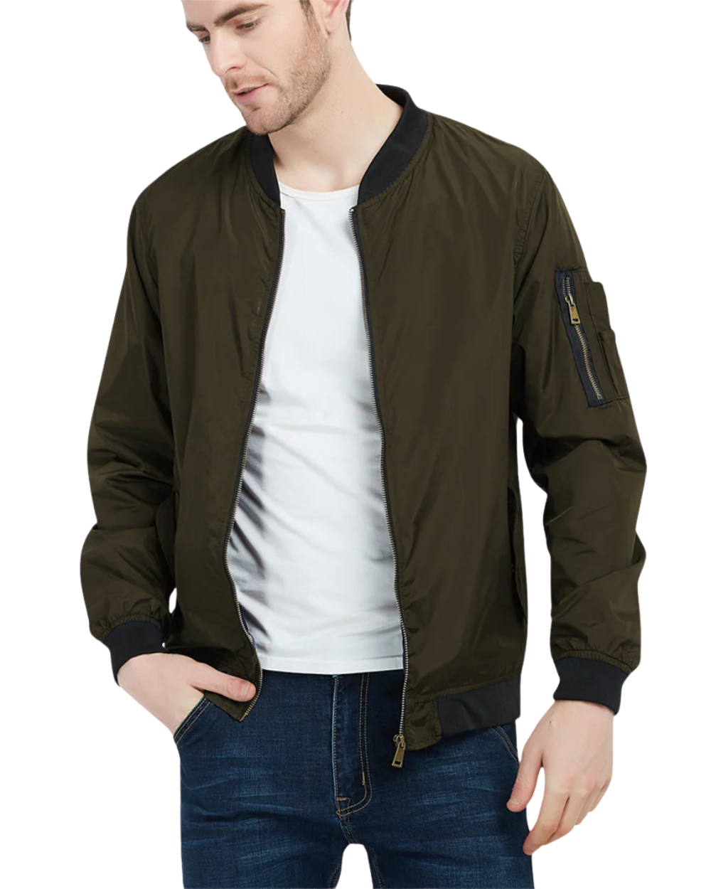 Elegante cazadora bomber