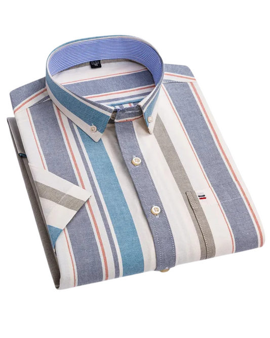 Camisa elegante de algodón para hombre
