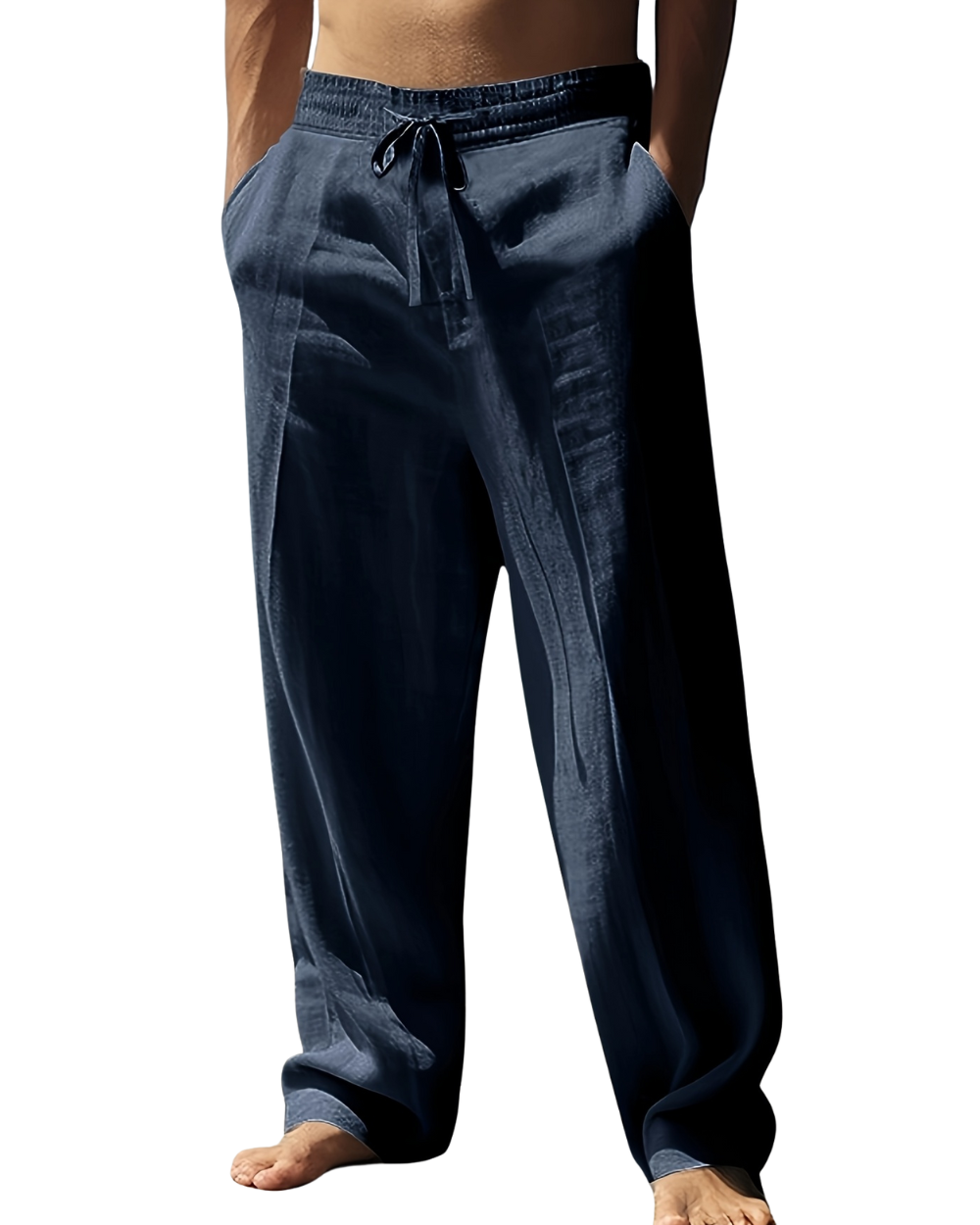 Pantalones casuales de lino