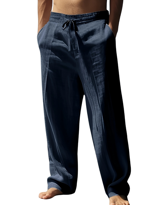 Pantalones casuales de lino