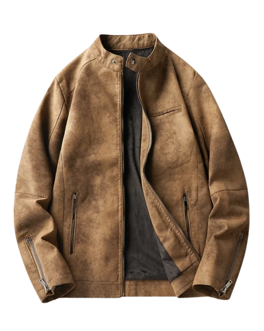 Elegante chaqueta de cuero