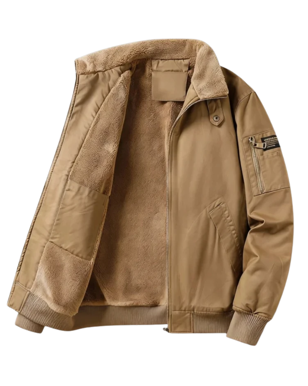 Chaqueta de algodón con forro polar