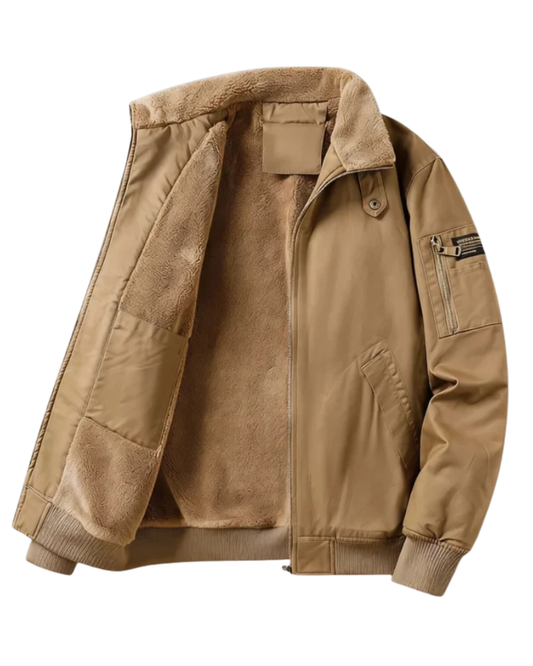 Chaqueta de algodón con forro polar