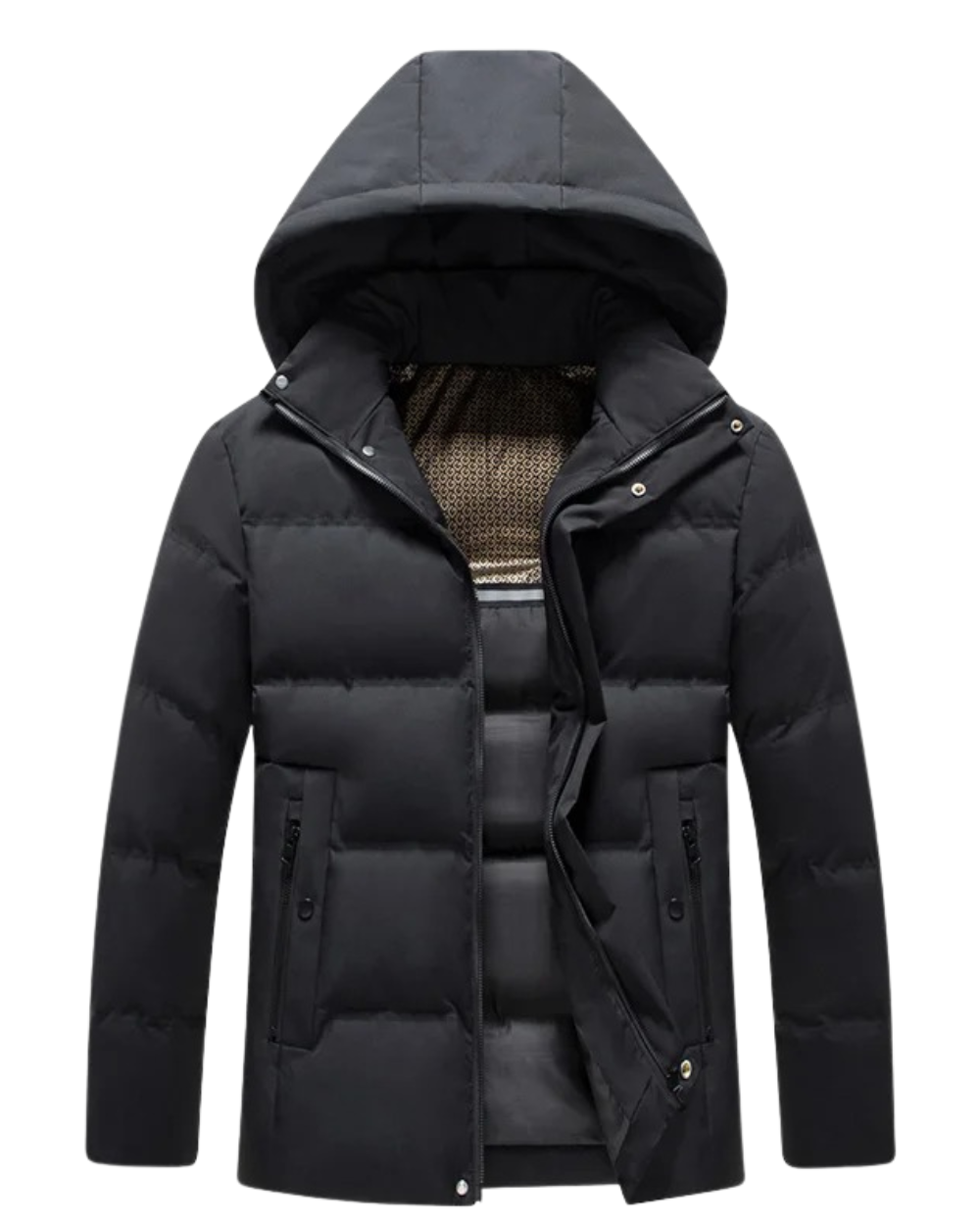 Elegante chaqueta polar con capucha