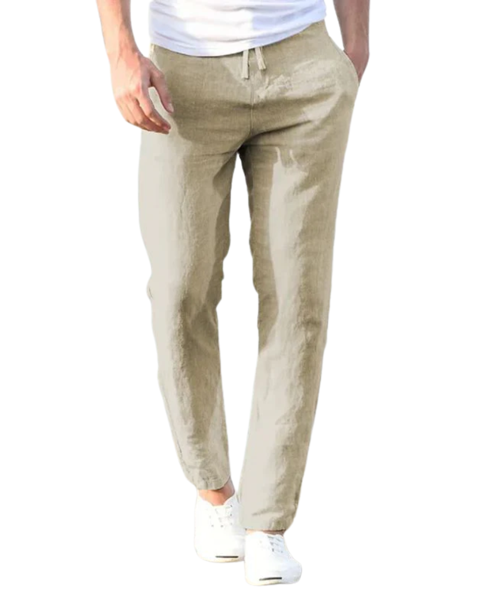 Pantalones casuales de lino