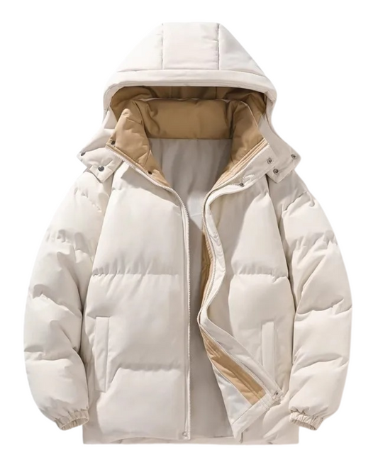 Elegante chaqueta con capucha para hombre