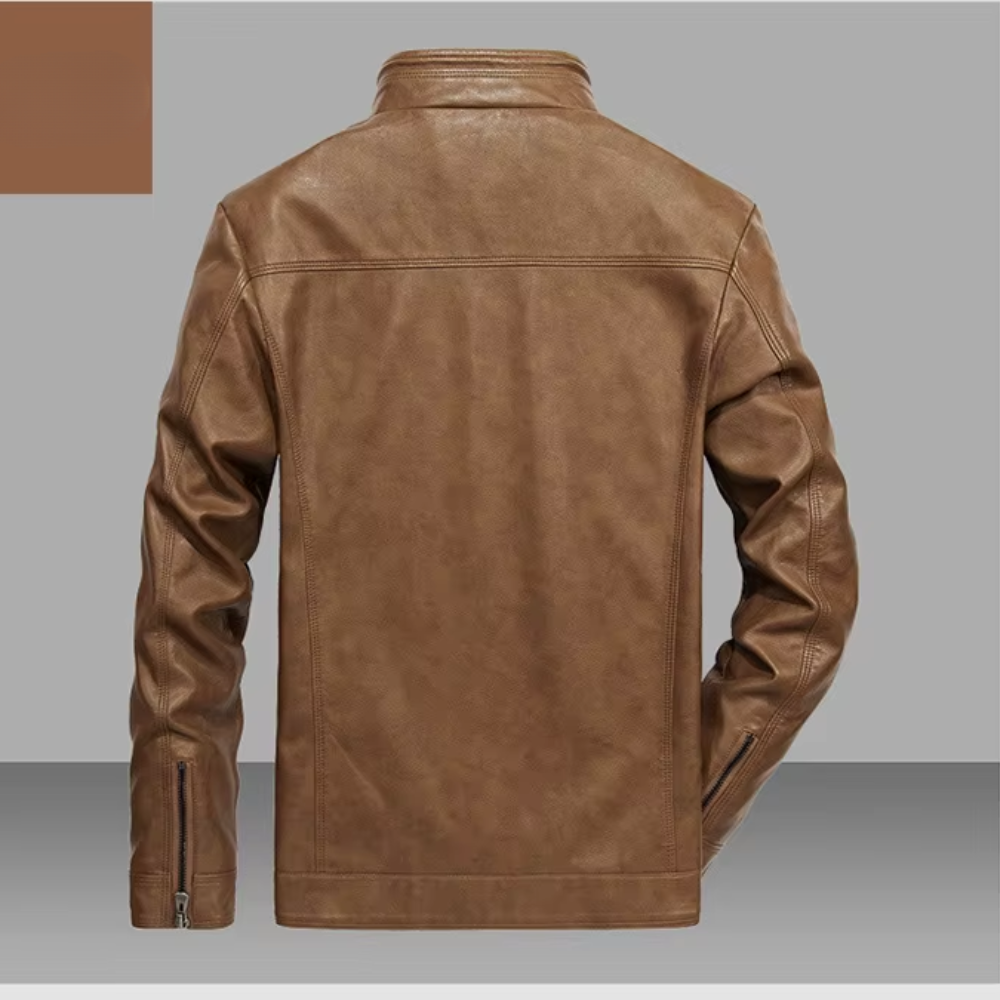 Chaqueta de cuero informal