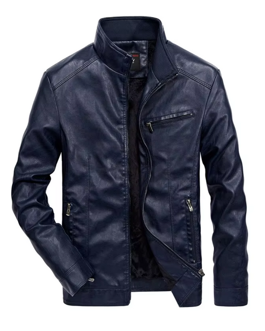 Chaqueta de cuero informal