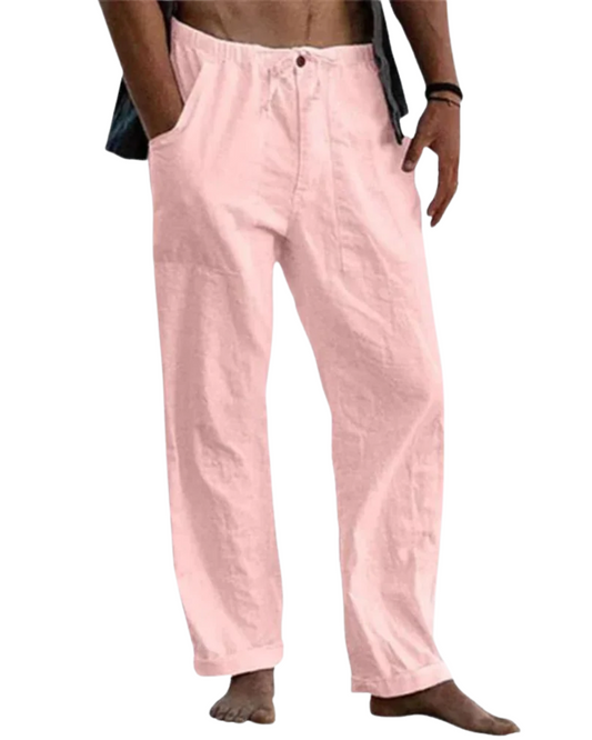 Pantalones clásicos de lino