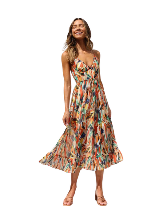 Elegante vestido midi