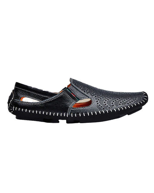 Sandalias de piel con tiras