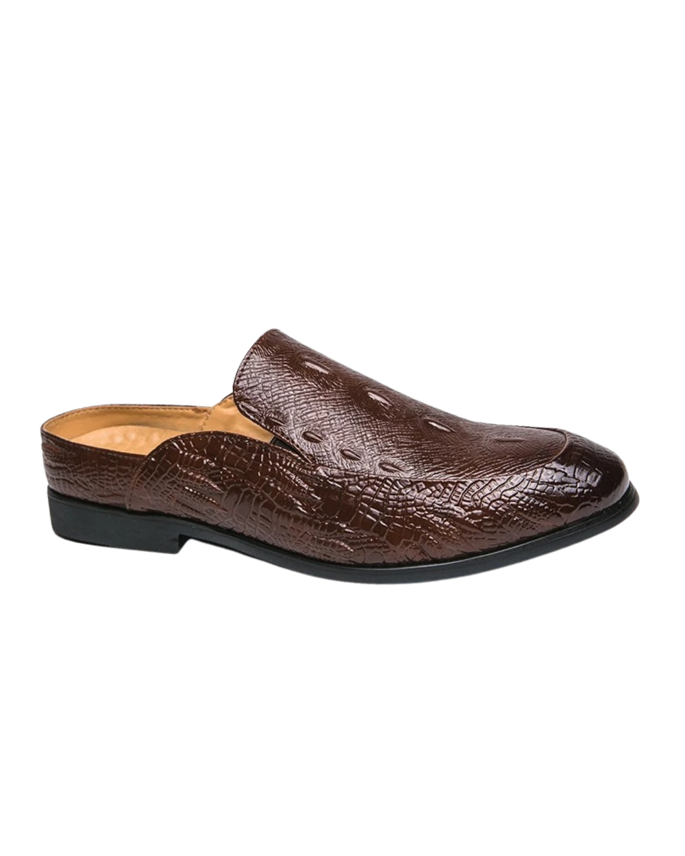 Elegantes zapatos de vestir con estampado de cocodrilo