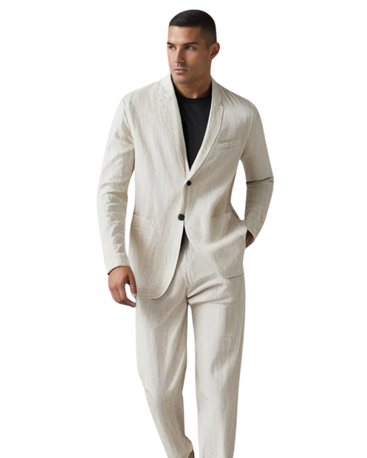 Elegante juego de lino