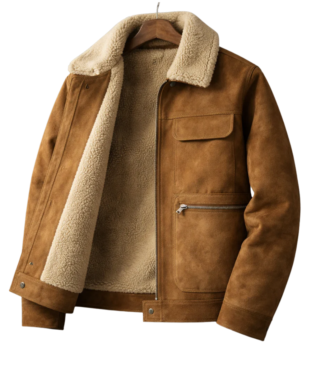 Elegante chaqueta polar