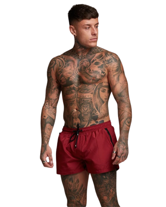 Shorts de baño con bolsillos con cremallera