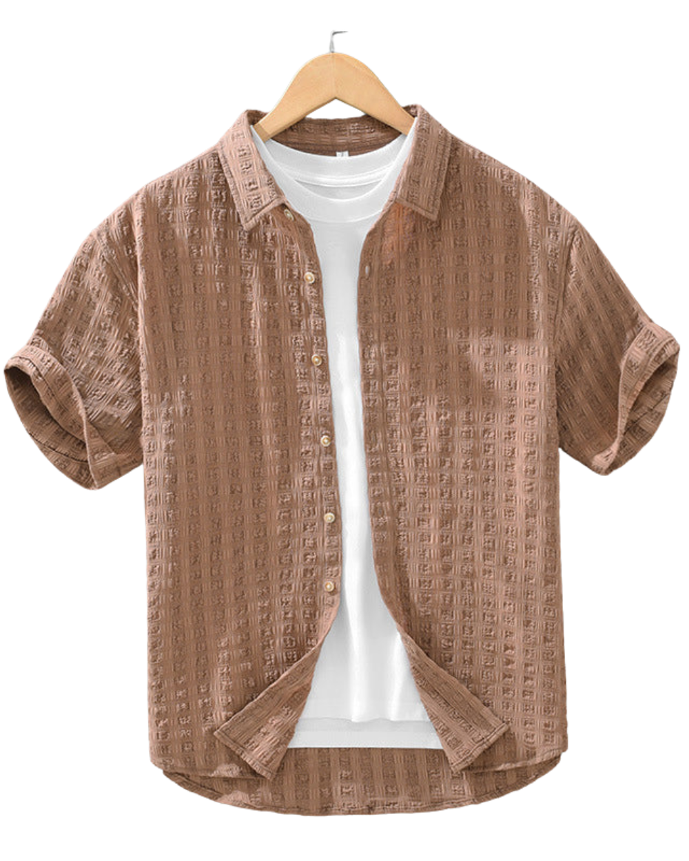 Camisa casual con textura