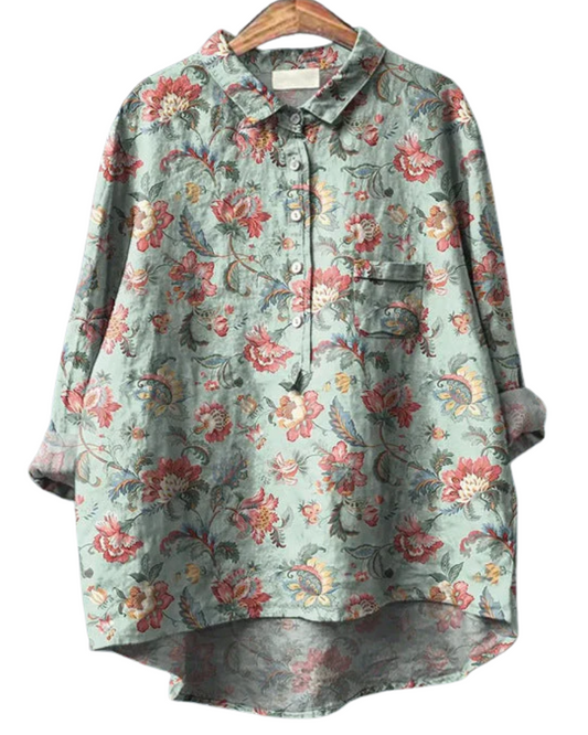 Elegante blusa floral