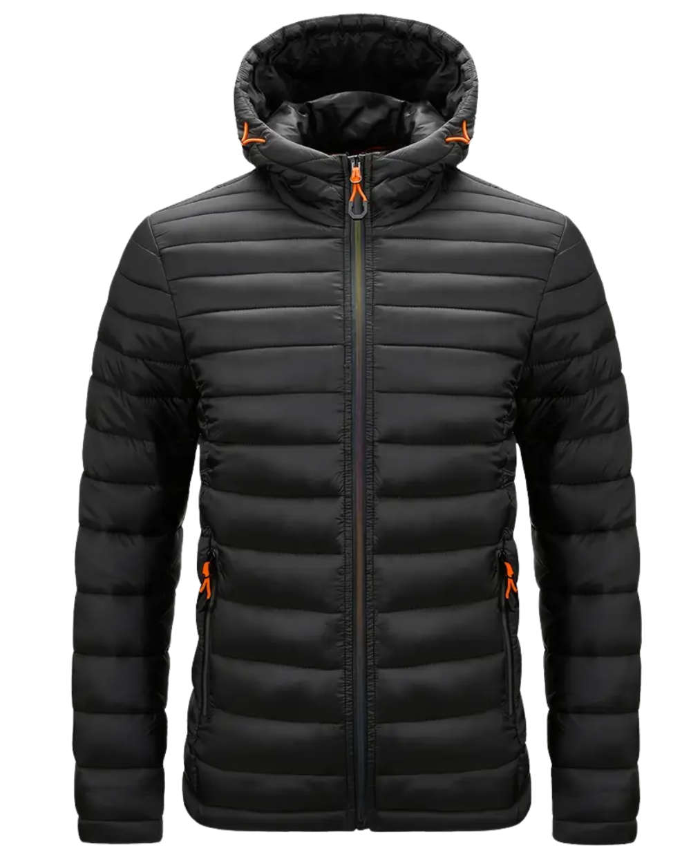 Elegante chaqueta con capucha