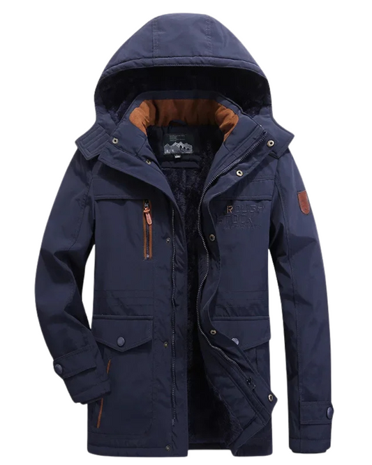 Elegante chaqueta de invierno acolchada
