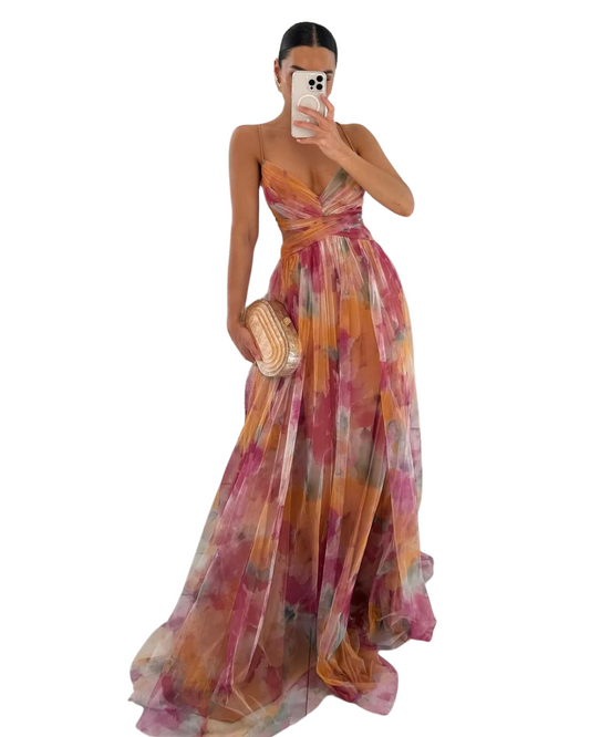 Elegante vestido largo