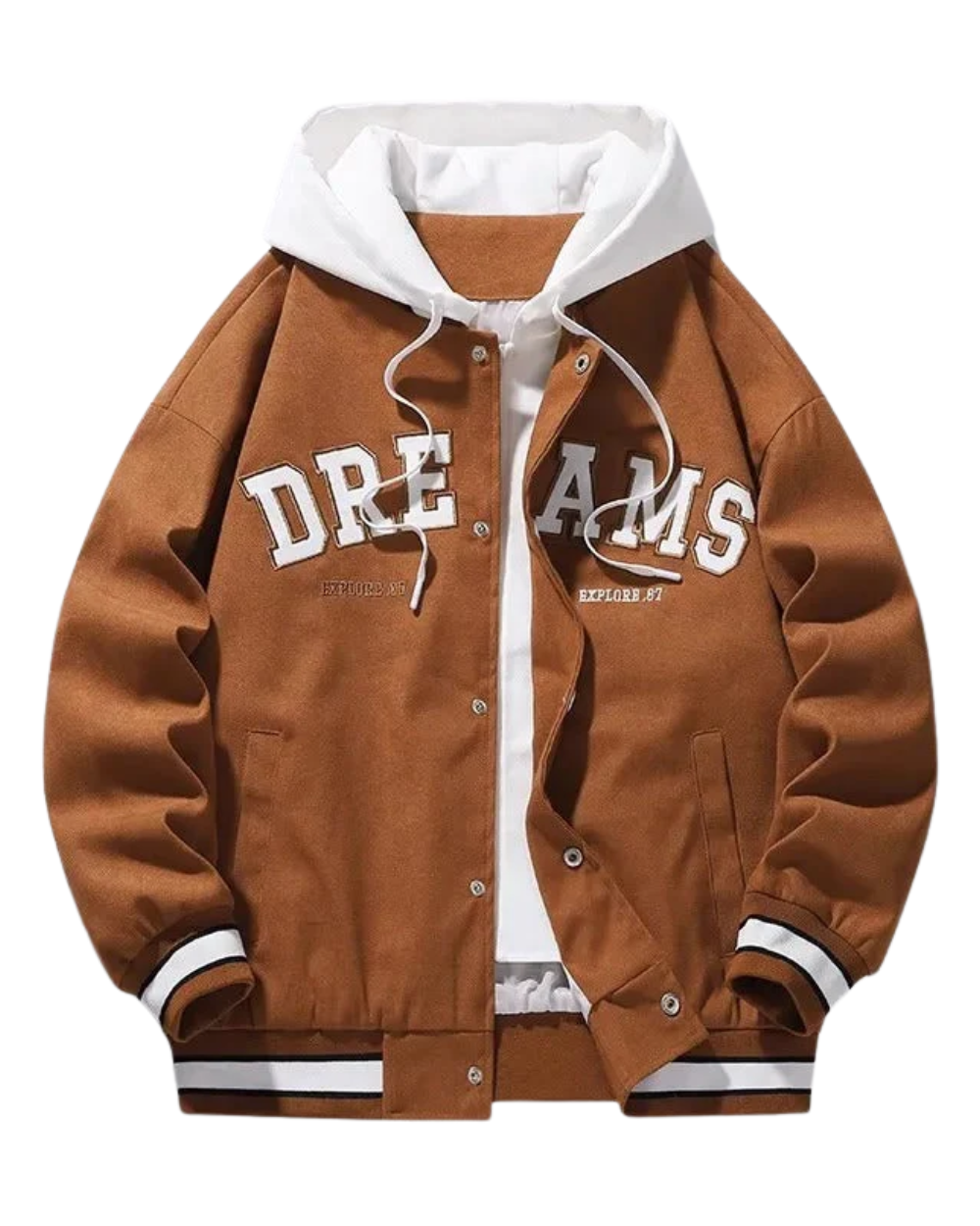 Elegante chaqueta con capucha