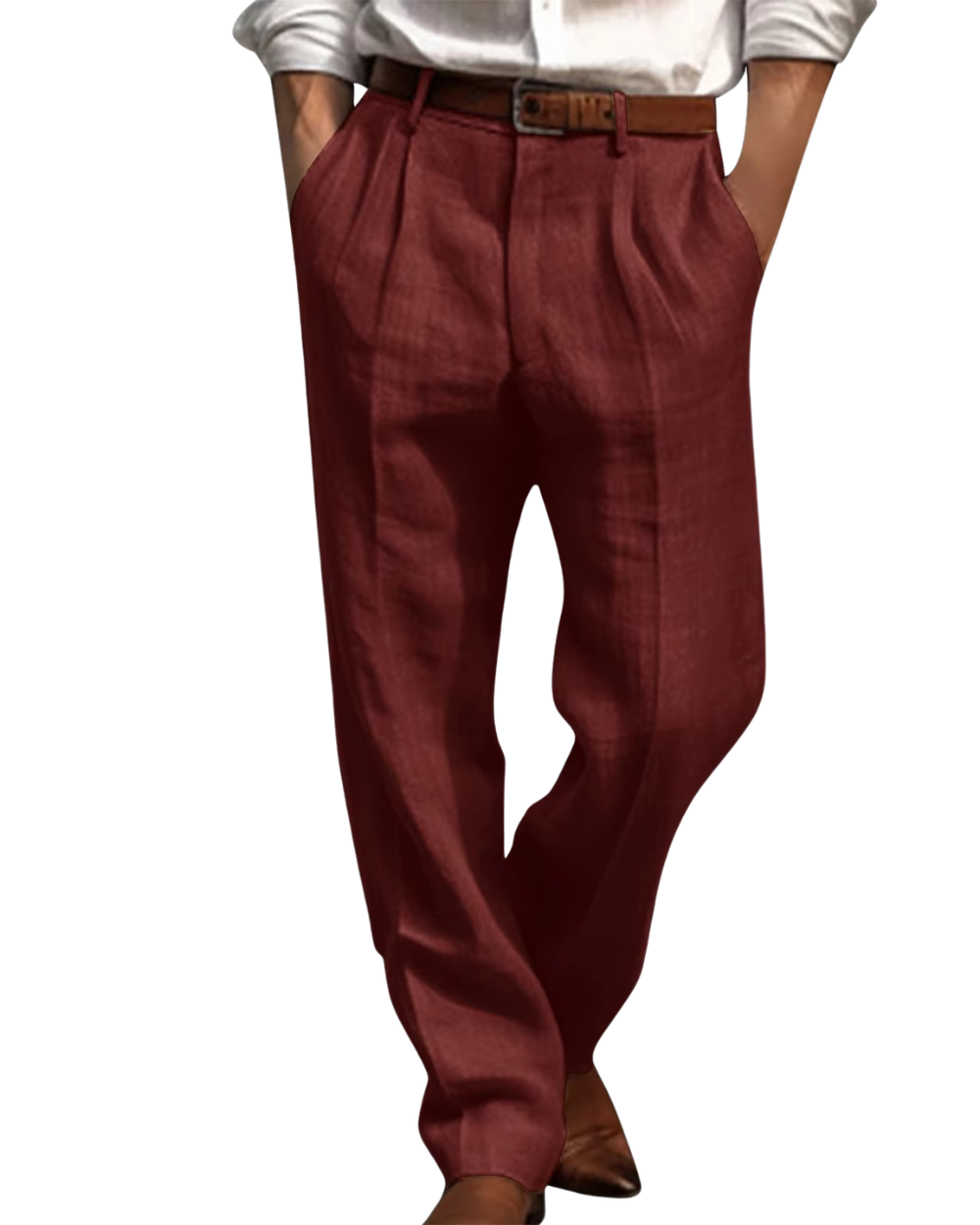 Pantalones de algodón y lino