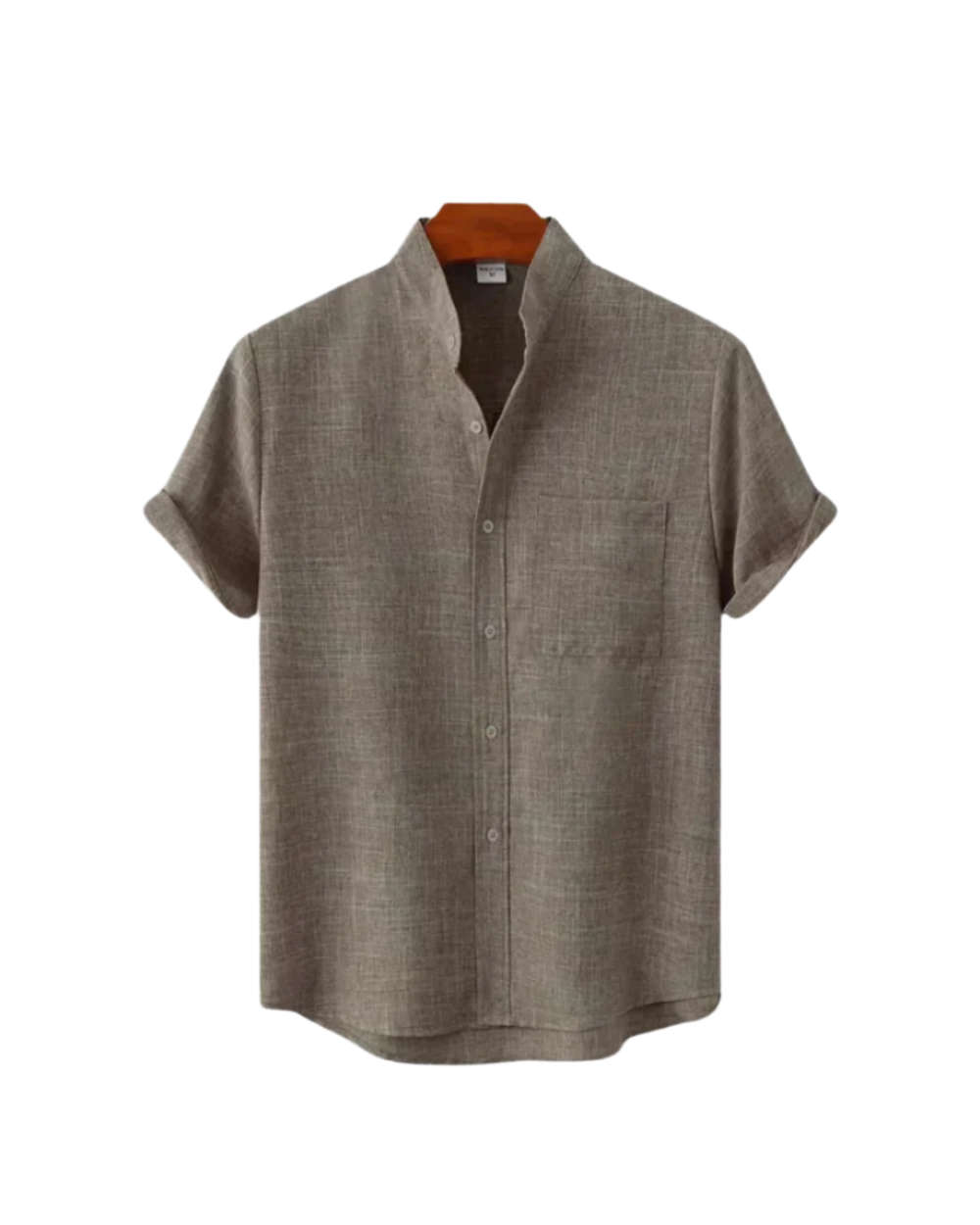 Camisa de lino de manga corta Venetië